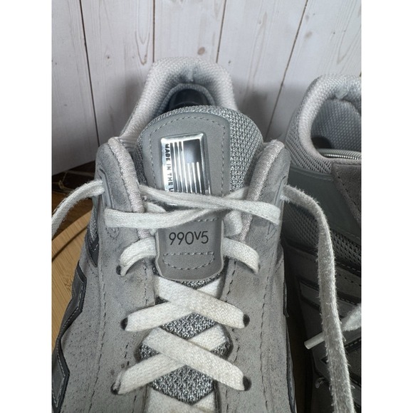 New Balance 990v5 Running Shoes Sneaker Men\'s 12.5 2E Wide M990GL5 Gray USA Made main image 10